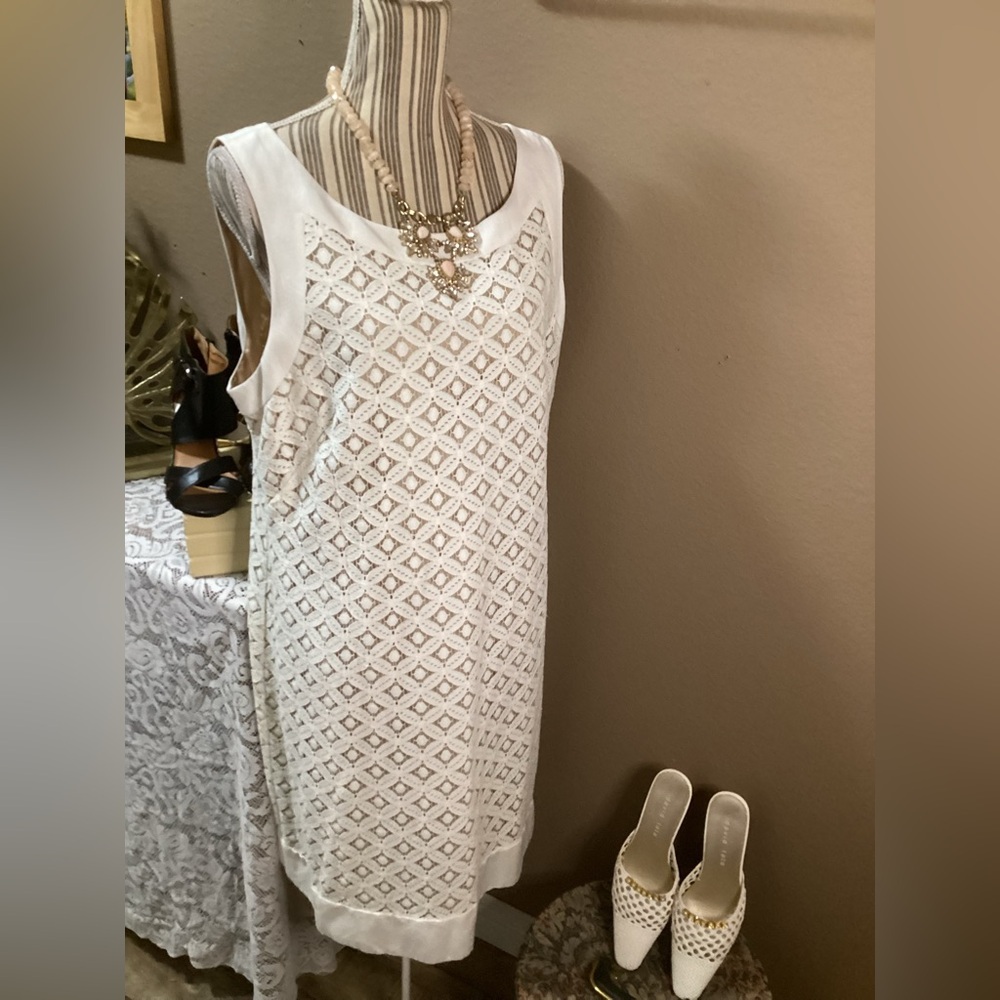 JESSICA HOWARD Elegant White Lace Dress - Picture 3 of 14